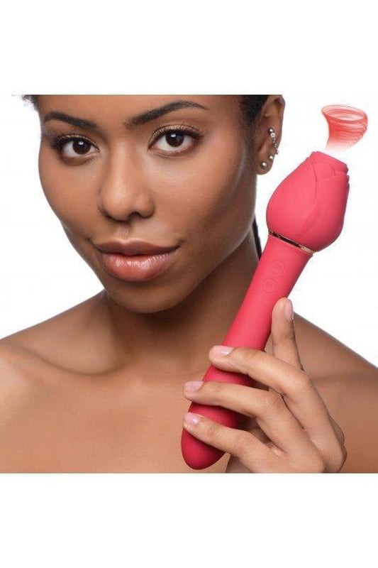 Bloomgasm Sweet Heart Rose Clit Suction Vibrator - Sex On the Go