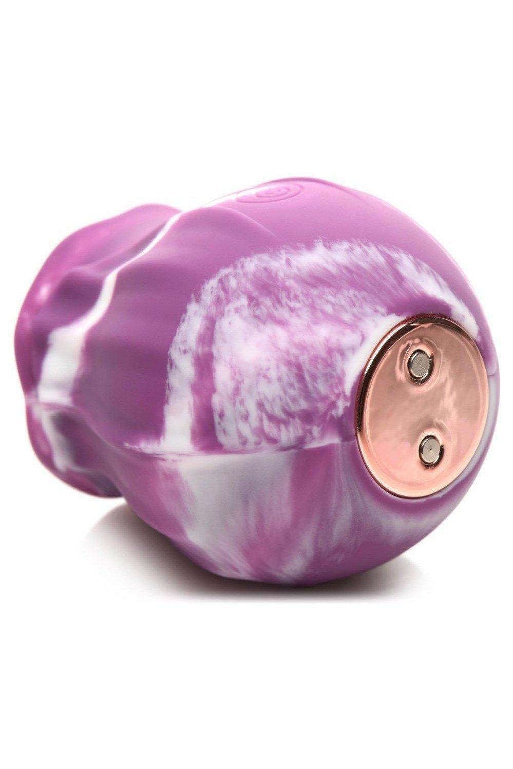 10X Purple Twirl Silicone Licking Rose - Sex On the Go