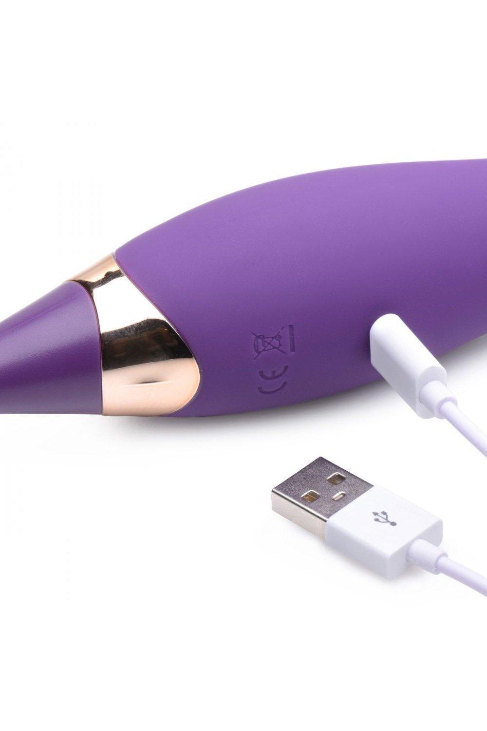 Pulsing G-spot Pinpoint Silicone Vibrator with Attachments - Sex On the Go