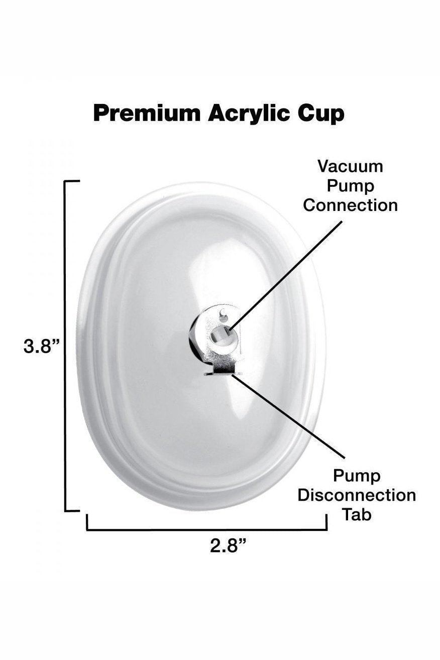 Small Vaginal 3.8 inch Pumping Cup Attachment - Sex On the Go