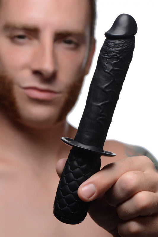 Realistic 10X Silicone Vibrating Thruster - Sex On the Go