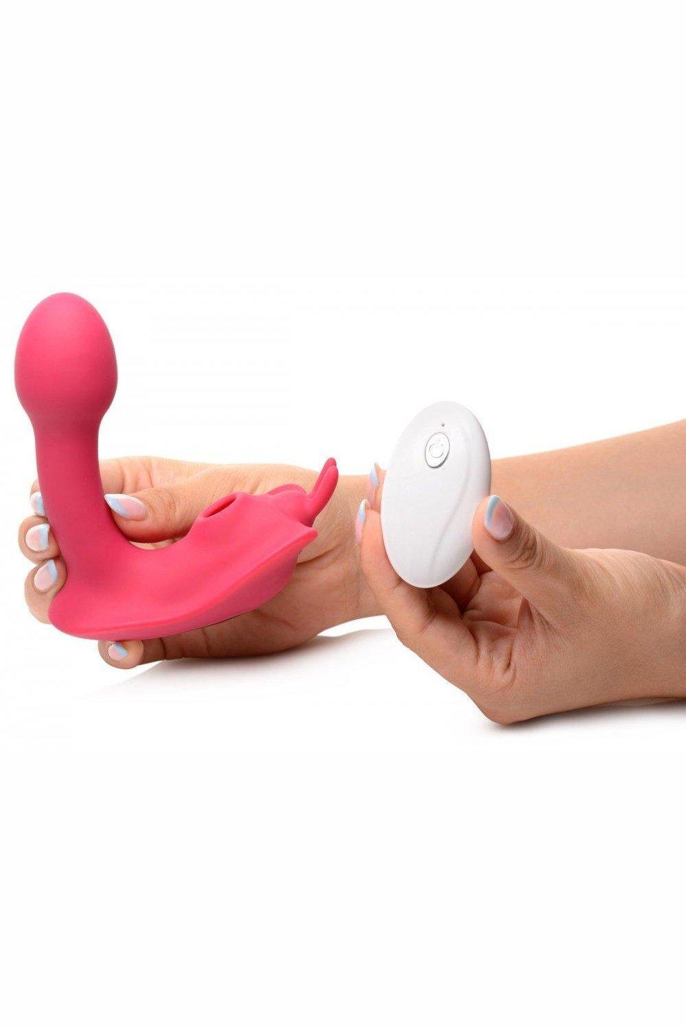 Butterfly Tease 10X Clitoral Suction Silicone Stimulator - Sex On the Go