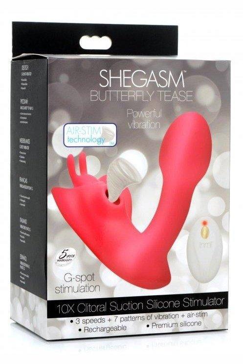 Butterfly Tease 10X Clitoral Suction Silicone Stimulator - Sex On the Go