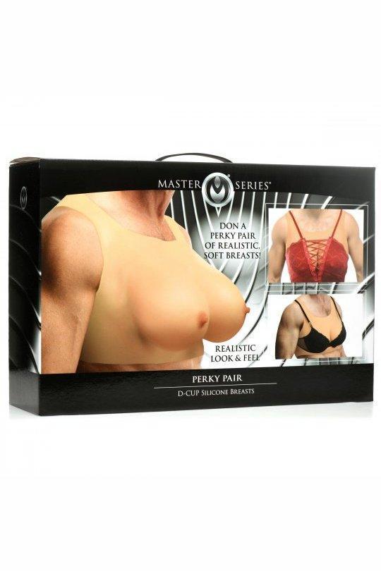 Perky Pair D-Cup Wearable Silicone Breasts Sex On the Go Perky Pair D-Cup Wearable Silicone Breasts Sex On the Go