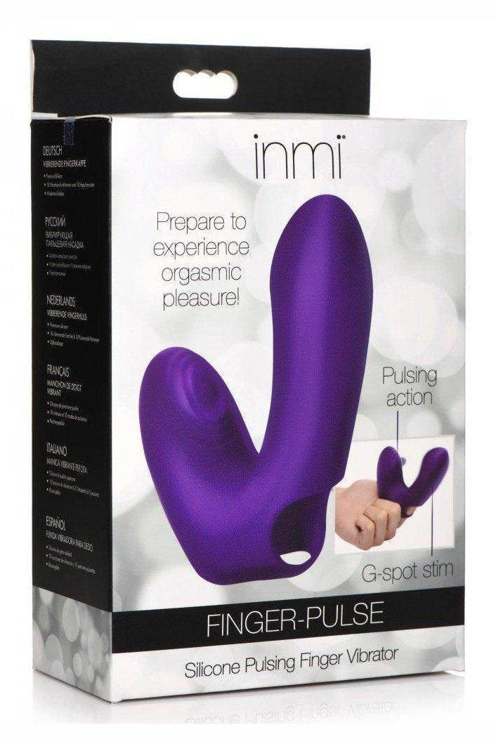 Finger-Pulse Silicone Pulsing Finger Vibrator - Sex On the Go