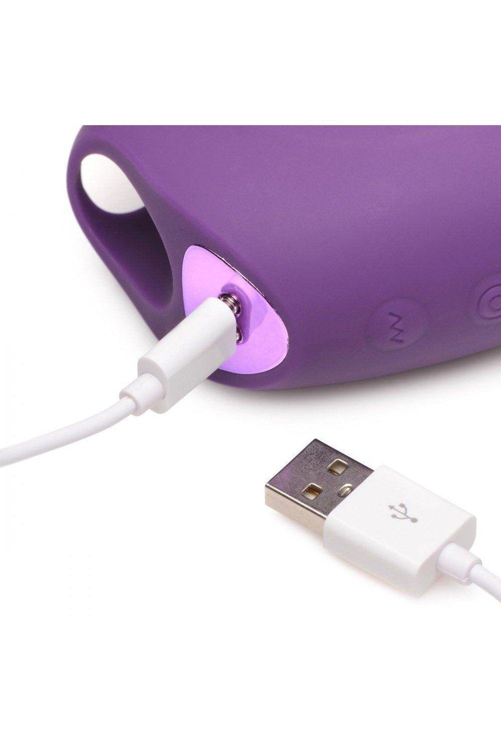 Finger-Pulse Silicone Pulsing Finger Vibrator - Sex On the Go