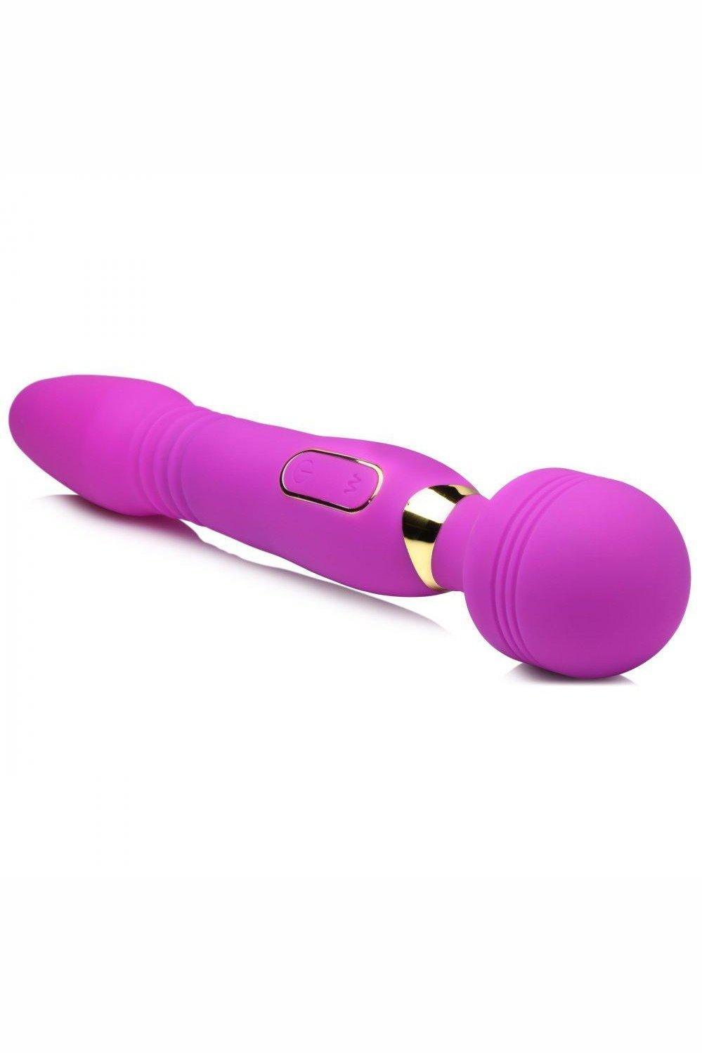 Ultra Thrust-Her Deluxe Thrusting and Vibrating Silicone Wand - Sex On the Go