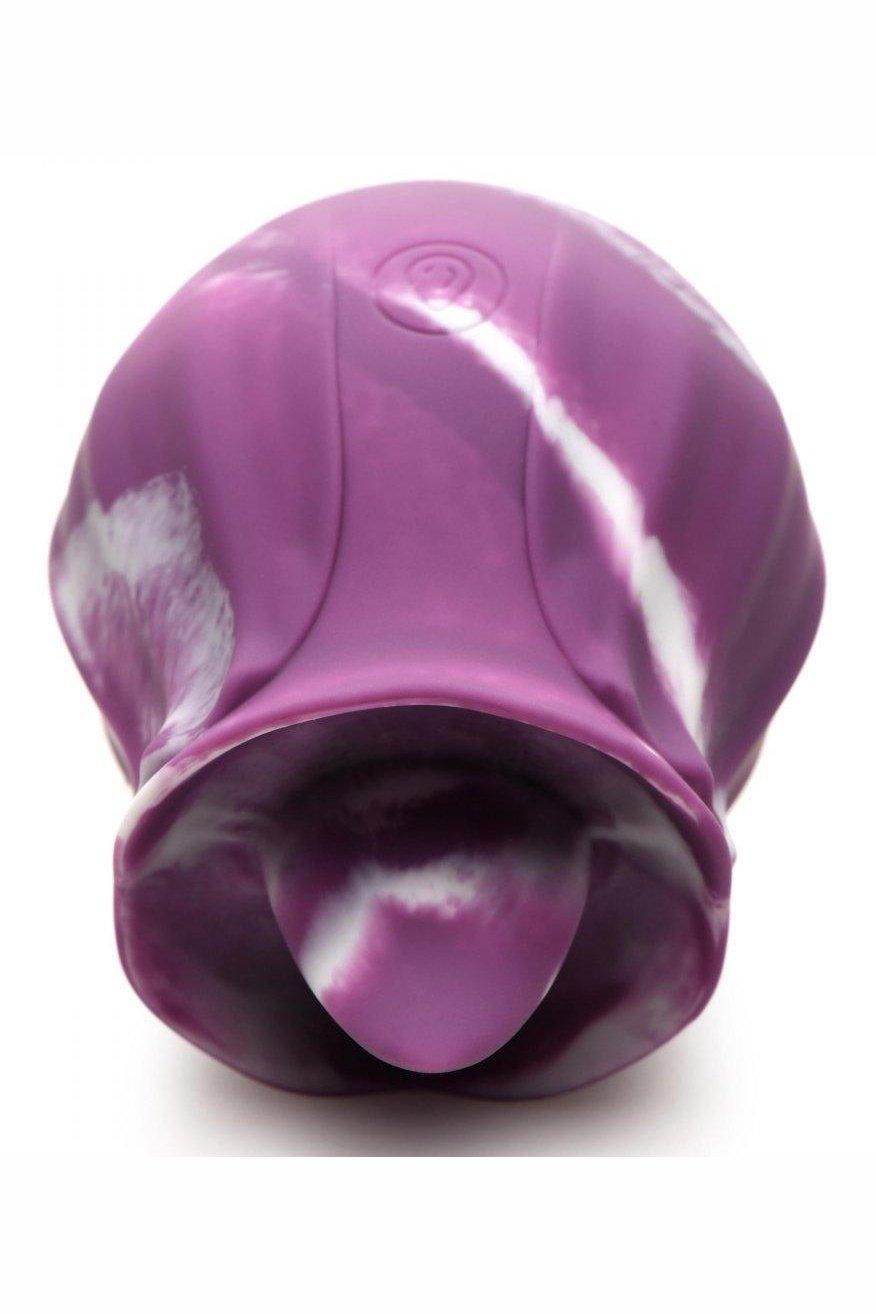 10X Purple Twirl Silicone Licking Rose - Sex On the Go