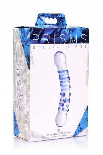 Blu Dual Ended Glass Dildo - Sex On the Go