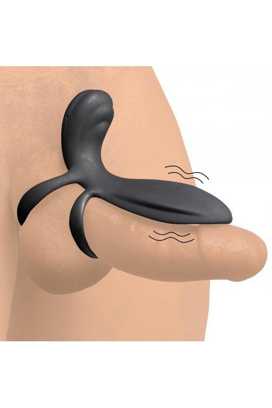 10X Silicone Vibrating Girth Enhancer with Remote Control - Sex On the Go