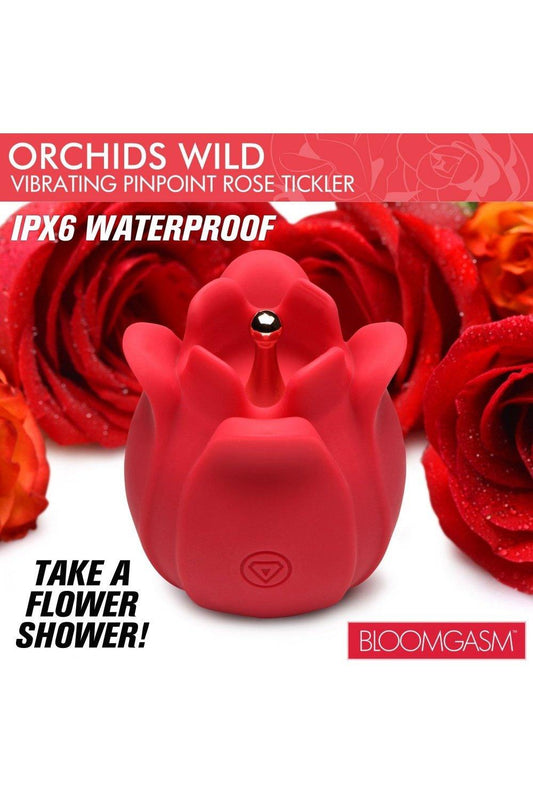 Orchids Wild Vibrating Pinpoint Rose Tickler - Sex On the Go