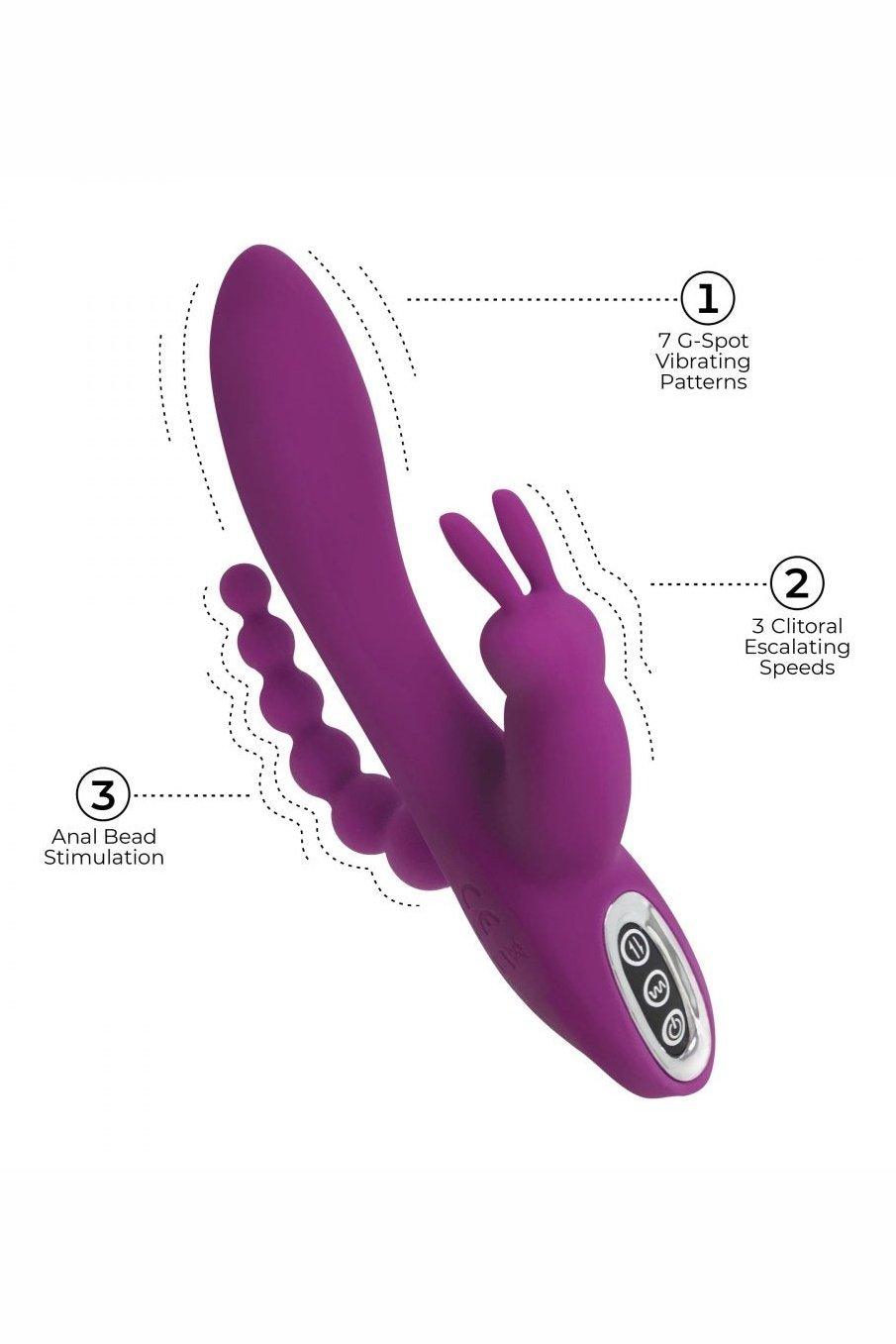Quivers 10X Silicone G-spot Rabbit Vibrator - Sex On the Go