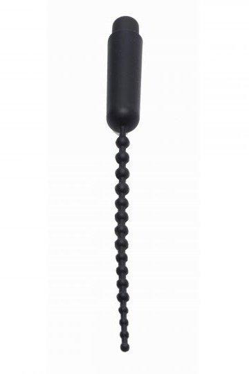 Dark Rod Vibrating Beaded Silicone Sound - Sex On the Go