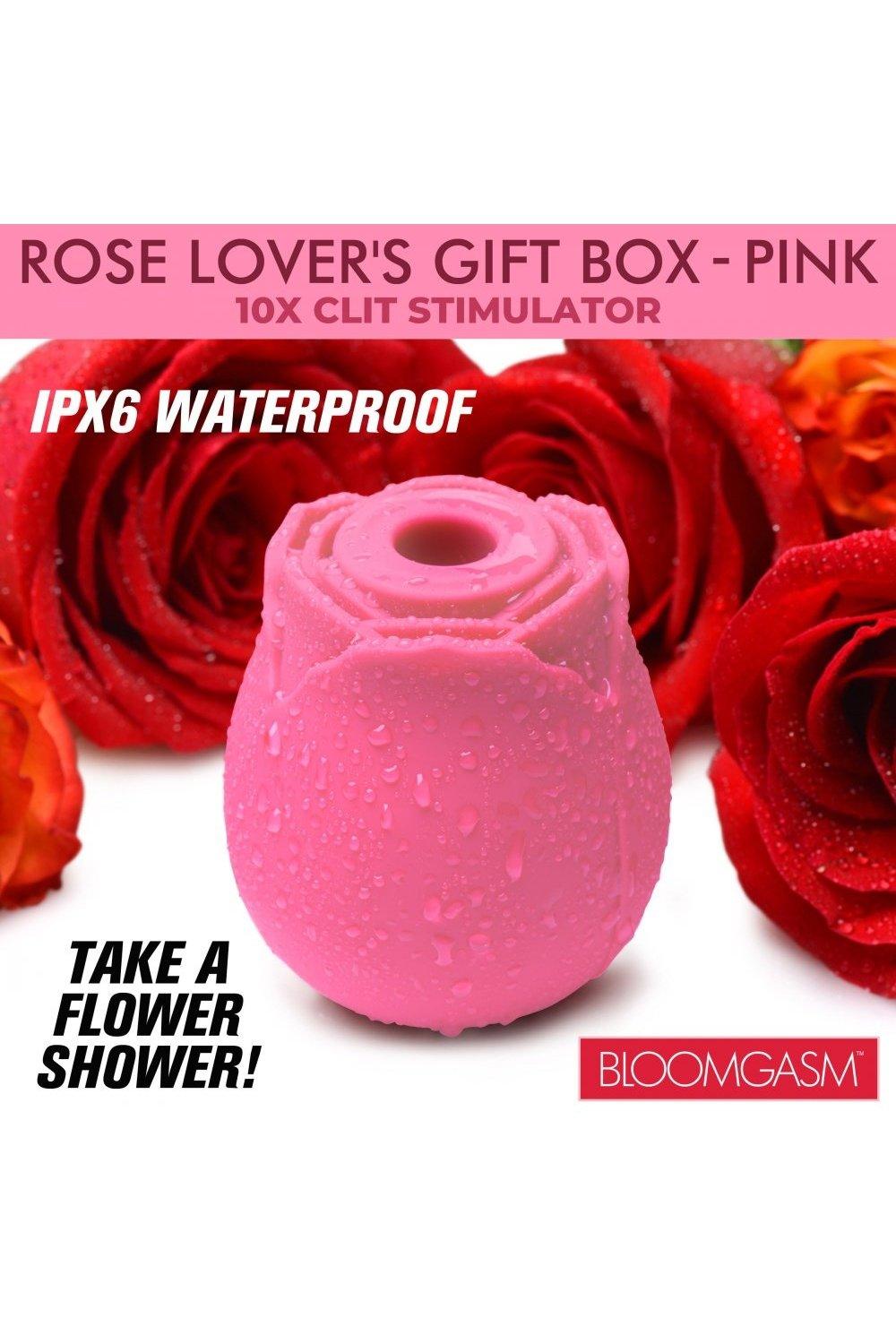 The Rose Lovers Gift Box 10x Clit Suction Rose - Pink or Red - Sex On the Go