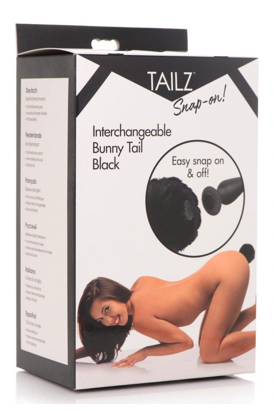 Interchangeable Bunny Tail - Black - Sex On the Go