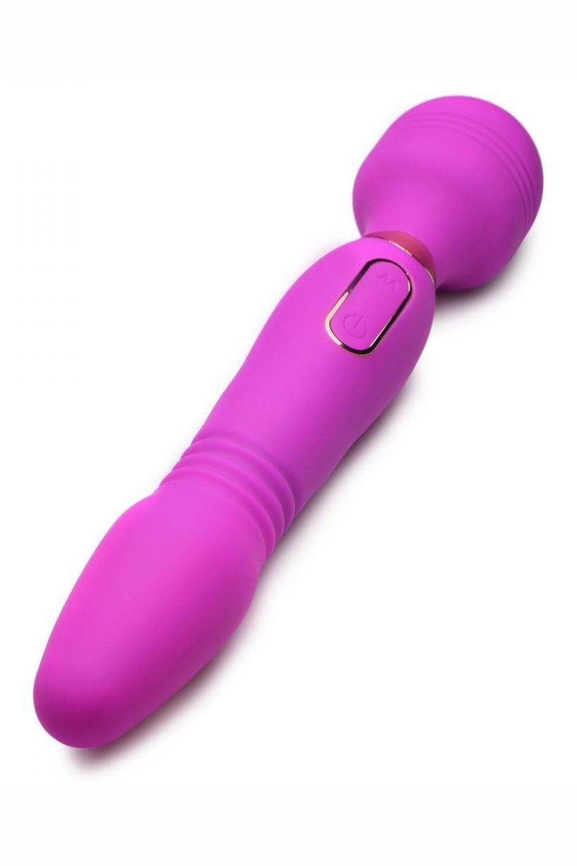 Ultra Thrust-Her Deluxe Thrusting and Vibrating Silicone Wand - Sex On the Go