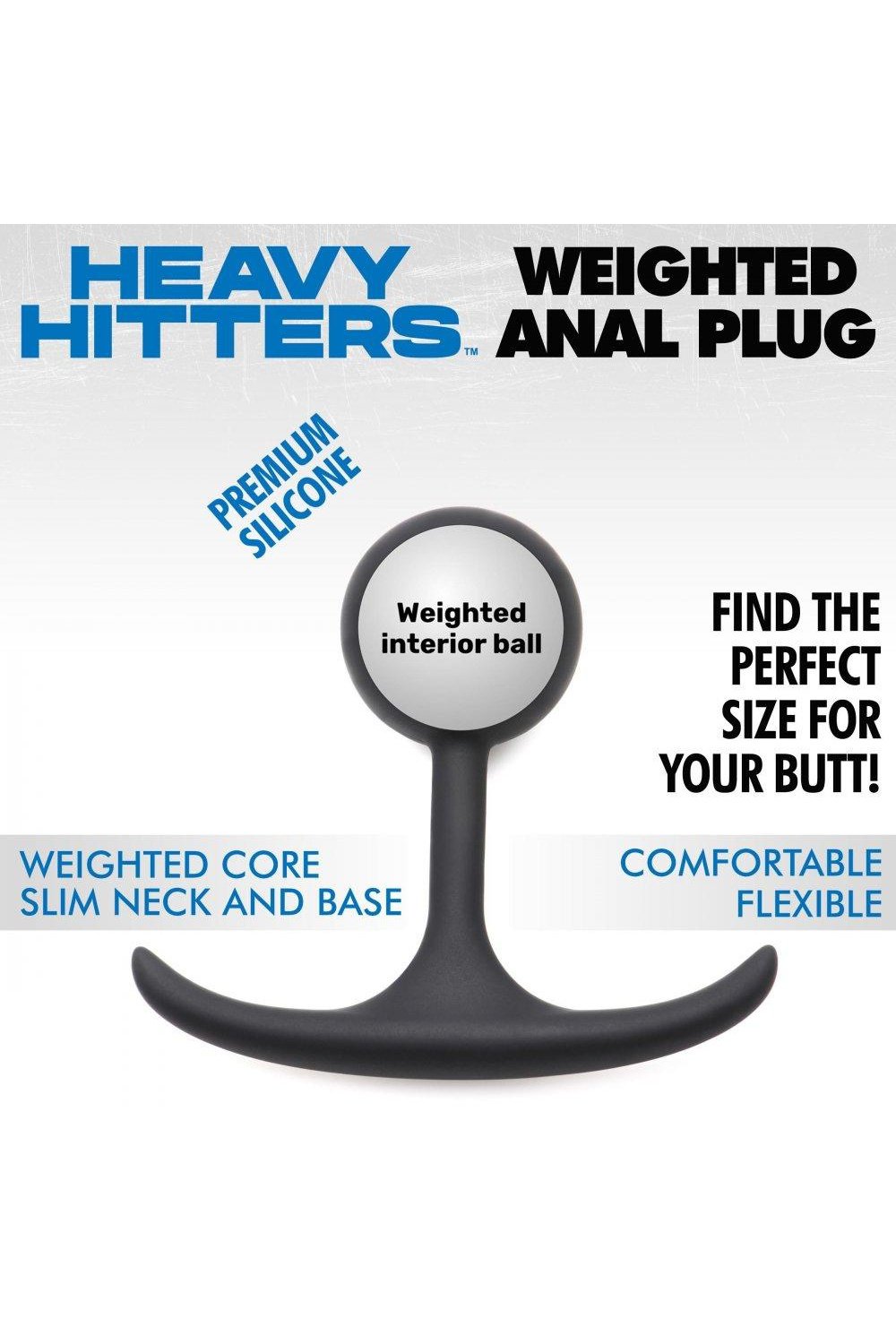 Premium Silicone Weighted Anal Plug -S-XL - Sex On the Go